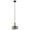 Image de Lindby Suspension en verre Hildur à intensité variable Gris Verre e. a. pour Salon & Salle manger (1 lampeà E27) Luminaire Lampe