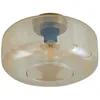 Image de Lindby Plafonnier Hildur à intensité variable en Beige Verre e. a. pour Salon & Salle manger (1 lampeà E27) Luminaire Lampe