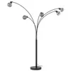 Image de Lindby Lampadaire Braccio (Moderne) en Noir Métal e. a. pour Salon & Salle à manger (à 5 lampes E27) arqué lampadaire arc lampe sur