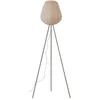 Image de Lindby Lampadaire Tissu Helin (Scandinave) en Beige Textile e. a. pour Salon & Salle à manger (1 lampeà E27) Sur Pied Lampe a de