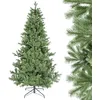 Image de Sapin de Noël Artificiel 210 cm avec Pied   1644 Branches (1002 PE + 642 PVC) Environ 61 % PE Aspect Naturel et Dense