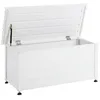 Image de Coffre de rangement CAMPALTO Métal 113 cm 50 cm Blanc