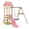Image de Tour de jeux WICKEY TinyWave pour tout-petits avec balançoire et toboggan 175 cm rose pastel   10 ans de garantie*