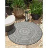 Image de Tapis dextérieur - THE CARPET - Mistra - Résistant UV - Gris - 120 cm - Design Mandala