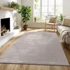 Image de the carpet Lima   Tapis design durable doux facile d’entretien effet 3D lavable polyester recyclé Beige 120 x 170 cm D26