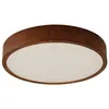 Image de Lindby Plafonnier Tanju à intensité variable en Marron Bois e. a. pour Salon & Salle manger (à 4 lampes E27) bois plafonnier lampe