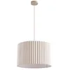 Image de Lindby Suspension en Tissu Libbie à intensité variable (Scandinave) Beige Textile e. a. pour Salon & Salle manger (1 lampeà E27)