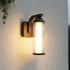 Image de LED Applique Exterieur Neravio (Moderne) en Marron Aluminium (1 lampeà) Murale Luminaire Lampe Jardin Eclairage d'exterieur