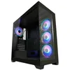Image de Boîtier PC Gamer ATX LC-Power 715B   Verre Trempé 4 Ventilateurs ARGB Installation Facile
