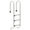 Image de Zelsius Echelle de piscine à 3 marches en acier inoxydable V2A 502 x 365 x 158 cm - argent avec protection antidérapante