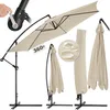 Image de Parasol - TECTAKE - Parasol CICCIO avec angle dinclinaison réglable et housse de protection incluse Ø 350 cm - Beige