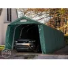 Image de 33x96 m Tente garage PVC 800 H. 21 m vert foncé avec statique (type de sol : béton)