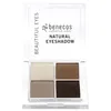Image de Fard à paupières - Benecos - Coffee & Cream - 4 couleurs - Non waterproof - Certifié BDIH