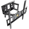 Image de Support TV Mural RICOO S5244 32-55 Pouces Orientable et Inclinable Fixation Murale télévision Bras articulé pour télé VESA