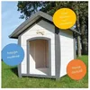Image de Niche Chien en bois moderne de haute qualité BELLA 223 Taille XL 97 x 111 x 108 cm - Blanc - Extérieur