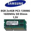 Image de Samsung 8Go (2 x 4Go dual channel 1600MHz)-(pC3 12800S dDR3 sO-dimm pour ordinateur portable et notebook 1 mémoire rAM
