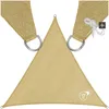 Image de Toile dombrage TECTAKE - Voile dombrage triangulaire en polyéthylène 5 x 5 x 5 m - Beige