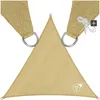 Image de Toile dombrage TECTAKE - Voile dombrage triangulaire en polyéthylène 3 x 3 x 3 m - Beige