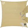 Image de Toile dombrage TECTAKE - Voile dombrage carrée en polyéthylène 3 x 3 m - Beige