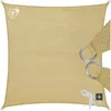 Image de Toile dombrage TECTAKE - Voile dombrage carrée en polyéthylène 54 x 54 m - Beige