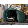 Image de 33x60 m Tente garage PRIMEtex 2300 anti-feu H. 21 m vert foncé avec statique (type de sol : terre)
