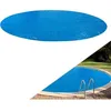 Image de AREBOS Couverture Solaire à Bulles pour Piscine Ronde Bleu 5 m 400 µ/microns Polyethylen