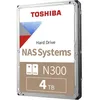 Image de Disque dur interne - TOSHIBA - N300 - 4 To - 7200 tours/min - SATA