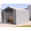 Image de Hangar PVC TOOLPORT - 3x6 m - Gris - Portes à fermeture Eclair
