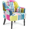 Image de Beliani - Fauteuil patchwork en tissu multicolore MANDAL