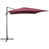 Image de Parasol de jardin carré 250 x 250 cm bordeaux MONZA