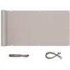 Image de Écran de confidentialité - SEKEY - 120 x 500 cm - Taupe - Opaque - Bloque 95% lumière