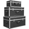 Image de AREBOS Lot de 3 valises de Transport Volume Total de 200 L 47 cm x 26 cm x 22 cm 68 cm x 31 cm x 32 cm 73 cm x 38 cm x 36