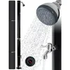 Image de AREBOS Douche Solaire 20L 221cm avec thermomètre intégré et douche de pied Noir
