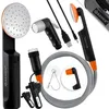 Image de KESSER® Douche de camping avec batterie noir / orange