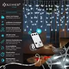 Image de Guirlande lumineuse de pluie - KESSER - Blanc froid - 400 LED - Télécommande - 8 effets lumineux - Minuterie