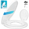 Image de Abattant de WC blanc - KESSER - Fonction Soft-Close - Quick-Release - Plastique thermodurci antibactérien