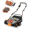 Image de Fuxtec Scarificateur Aérateur À Batterie 40v Set Fx-e2ve38set Avec 2 Batteries Et Chargeur 2-en-1 Largeur 38 Cm