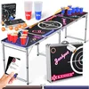 Image de Ensemble de Beer Pong - KESSER - Table réglable en hauteur - 100 gobelets (50 rouges 50 bleus) - 6 balles