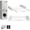 Image de Kit de Lwt2 Superposition Universel Cadre avec Tablette Coulissante pour Lave-Linge Sèche-Linge Standard 60 cm Machine à Laver A