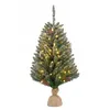 Image de Sapin de Noël Artificiel Lumineux LED 90cm 100 Branches en PVC pour Décoration Noël