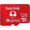 Image de Carte mémoire microSDXC SanDisk 128 Go pour Nintendo Switch - Rouge - Vitesse de lecture 100 Mo/s
