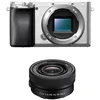 Image de Appareil photo hybride - Sony - Alpha 6100 - Argent - Objectif 16-50 mm - F/3.5-5.6