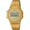 Image de Montre vintage multifonction dorée - CASIO - Éclairage LED - Fonction chronomètre 1/10 s - Alarme quotidienne