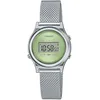 Image de Montre - CASIO - LA700WEM-3AEF - Bracelet Acier Inoxydable - Cadran Vert - Digital