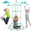Image de Jouet éducatif - Kids Fort Building Kits - Kit de construction de cabane - 87 pièces - Bleu - À monter soi-même