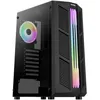 Image de aerocool boitier moyen tour atx aerocool prime rgb avec panneau vitré (noir)