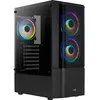 Image de Boitier Moyen Tour ATX AeroCool Quantum RGB v3 avec panneaux vitrés (Noir)