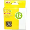 Image de Chaine VAE 12V 136M Argent - YBN - Accessoire Vélo Electrique - Métal