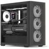 Image de Boîtier PC Mini Tour - AEROCOOL - D301A - 4 Ventilateurs ARGB - Refroidissement Liquide - Design Maille Bois