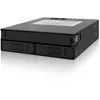 Image de Rack amovible - ICY DOCK - MB994IPO-3SB - 2 disques 2.5 SATA/SAS - 1 lecteur optique slim - Aluminium noir
